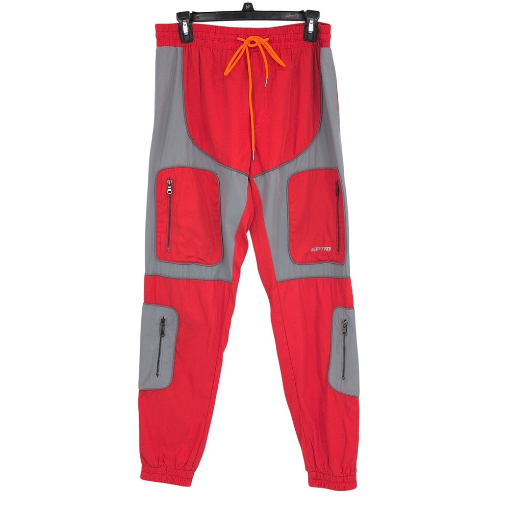 EPTM Cargo Jogger Pants Utility Zip Pockets Gorpcore Streetwear Sport Y2K Medium